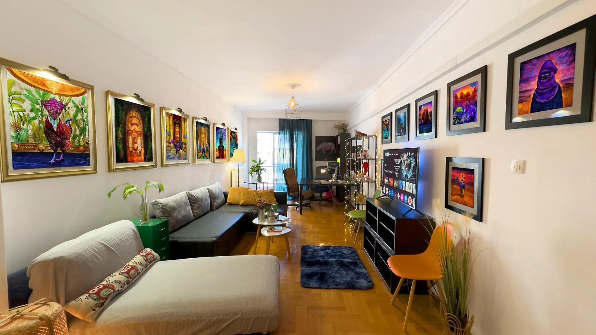 Spacious Artistic Flat With Private Parking Thessaloníki