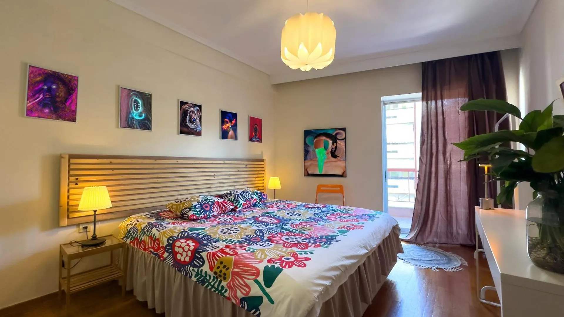 Spacious Artistic Flat With Private Parking Thessaloníki Grekland
